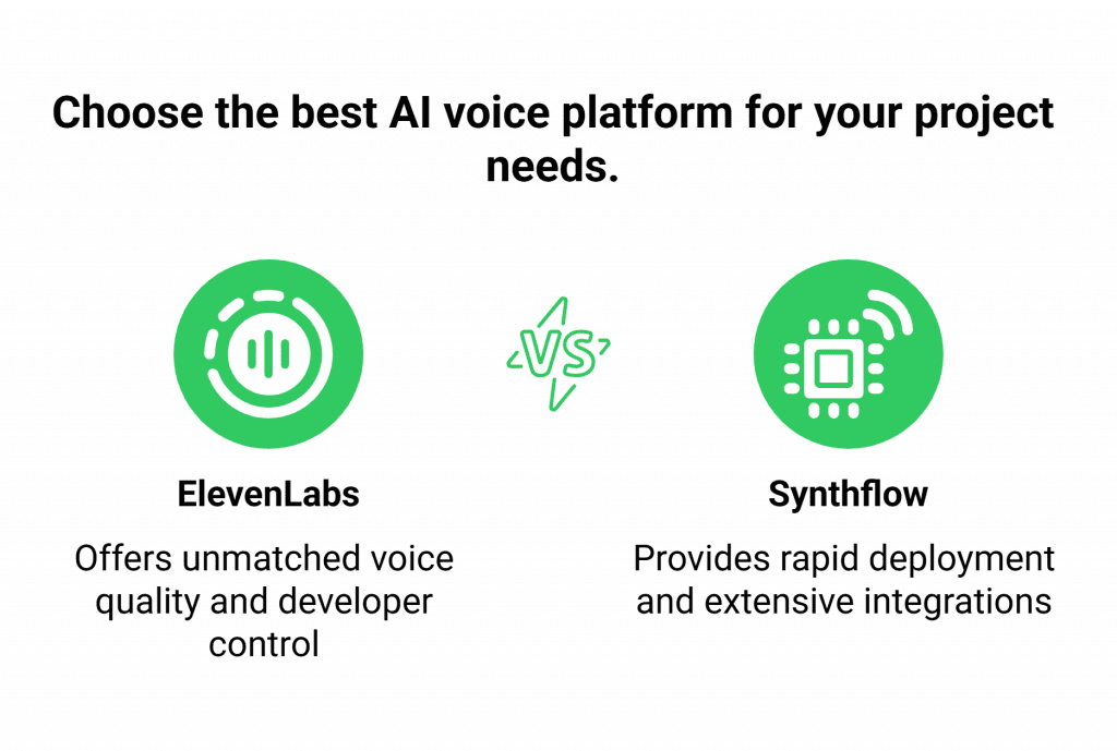 Elevenlabs.io Vs Synthflow.ai Comparison